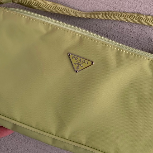 —SOLD Prada Green Nylon Mini Baguette Bag - Picture 3 of 7